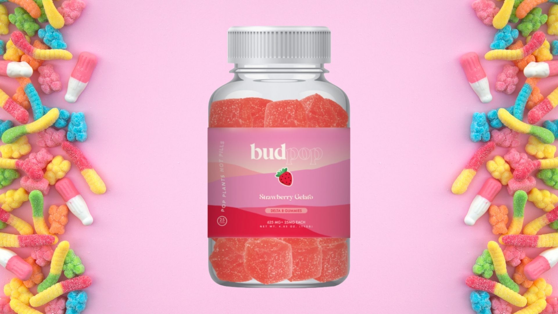 BudPop delta-8 gummies let you match your mood with two tasty & potent strain formulas