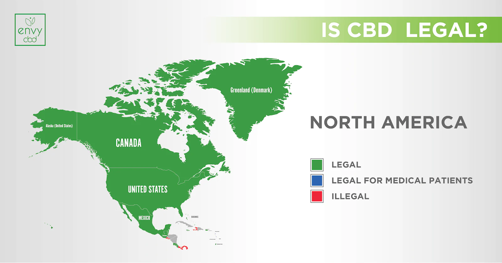 The Legal Status of CBD in North America