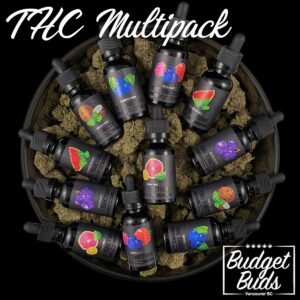BUDGET BUDS COUPON for THC TINCTURES MULTIPACK | 12 COUNT