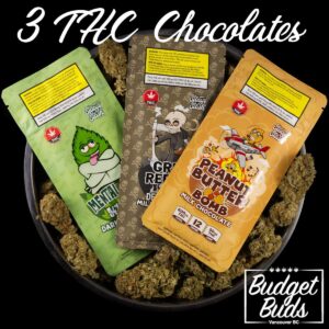 BUDGET BUDS COUPON for MIX & MATCH 3 THC CHOCOLATES